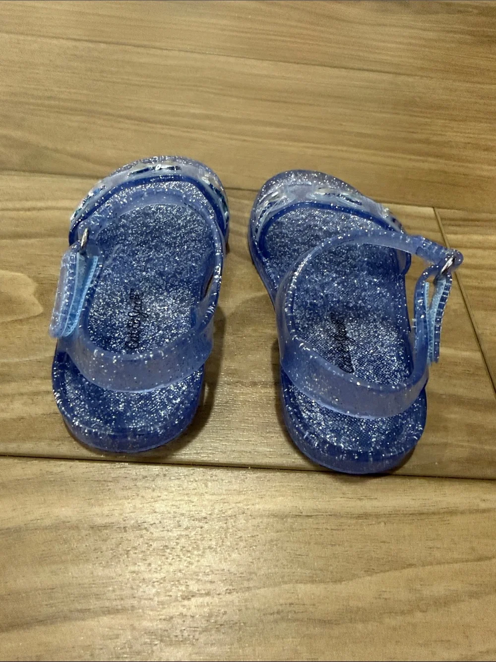 Girls' Glitter Butterfly Jelly Sandals - Purple